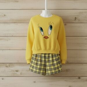 Justice Girls Tweety Bird Pajama Set NWT Size 5/6